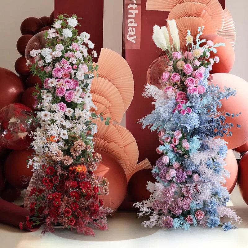 Artificial flower arch Wedding Backdrop Decor for Bridal Shower Simulation Flower Arch Arrangement for Valentines Day